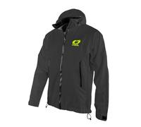 O'NEAL | Chaqueta de Mountain Bike | MTB Mountain Bike DH Downhill FR Freeride | Impermeable, Ventilación en las axilas, Material Soft-Touch | Chaqueta de lluvia Tsunami | Adultos | Negro | Talla L