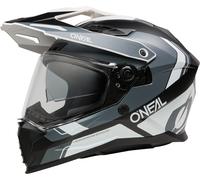 Oneal D-SRS NOMAD Casco de Enduro, Blanco/negro/gris, Talla XXL (63/64)