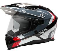 Oneal D-SRS NOMAD Casco de Enduro, Negro/Blanco/Rojo, Talla XXL (63/64)