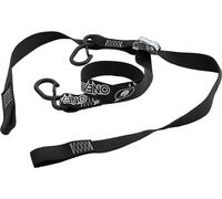 O'NEAL | Correas de tensión | Transporte | MX MTB Motocross Mountainbike Enduro | Set Compuesto por 2 Piezas, extensión de mosquetón integrada | DE Luxe Soft Hook Tie Downs Logo | Negro
