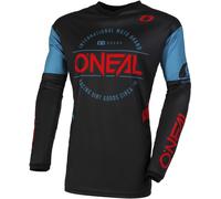 Oneal Element Brand Maillot de Motocross, negro-azul, tamaño M para Hombres
