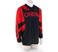 Oneal Element Racewear Maillot de motocross, negro-rojo, tamaño XL