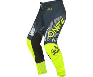 Oneal Element Camo V.22 Pantalones de Motocross, negro-amarillo, tamaño 30 para Hombres