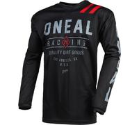 Oneal Element Dirt Motocross Jersey, negro/gris, Talla M