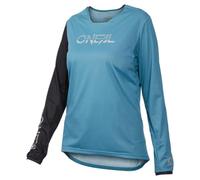 O'NEAL Element FR Hybrid - Camiseta de Bicicleta para Mujer, Azul/Negro, XL