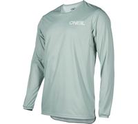 Oneal Element FR Plain V.25 Maillot de bicicleta, verde, tamaño L para Hombres