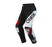 Oneal Element Shocker Pantalones de motocross, negro-rojo, tamaño 36