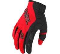 Oneal Element Racewear Guantes de motocross para niños, negro/rojo, Talla L