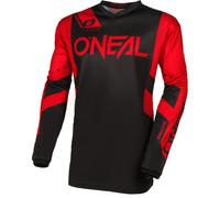 Oneal Element Racewear Maillot de motocross, negro-rojo, tamaño S para Hombres