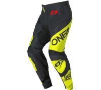 Oneal ELEMENT RACEWEAR Pantalones de motocross, negro/amarillo, Talla 28