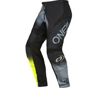 Oneal Element Racewear V.22 Pantalones de Motocross, negro/amarillo, Talla 28