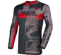 Oneal ELEMENT ROLLER Maillot de motocross, gris-rojo, tamaño L para Hombres