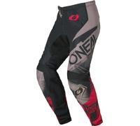 Oneal ELEMENT ROLLER Pantalones de motocross, gris-rojo, tamaño 30 para Hombres