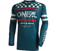 Oneal Element Squadron V.22 Maillot de Motocross, Azul/Rojo, Talla M