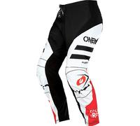 Oneal Element Squadron V.22 Pantalones de Motocross, blanco/negro/rojo, Talla 28