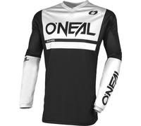 Oneal Element Threat Air Maillot de Motocross, negro-blanco, tamaño L para Hombres