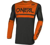 Oneal Element Threat Air Maillot de Motocross, negro/naranja, Talla S