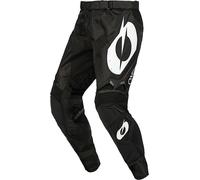 Oneal Elite Classic Pantalones de Motocross, Negro/Blanco, Talla 28