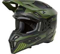 Oneal EX-SRS Hitch Casco de motocross, negro-verde, tamaño XS para Hombres