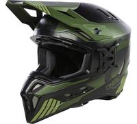 Oneal EX-SRS Hitch Casco de motocross, negro mate/verde, Talla XS (53/54)