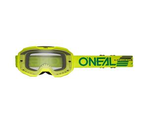 O'NEAL | Gafa Bicicleta y Motocross | MX MTB DH FR | Lente resistente a los arañazos con revestimiento antivaho, 100% protección UV | Gafa B-10 Solid V.24 | Unisex | Amarillo fluorescente | Una talla