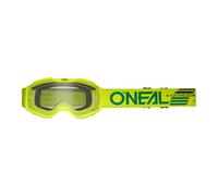 O'NEAL | Gafa Bicicleta y Motocross | MX MTB DH FR | Lente resistente a los arañazos con tratamiento antivaho, 100% protección UV | Gafa B-10 Solid V.24 | Unisex | Amarillo fluorescente | Una talla