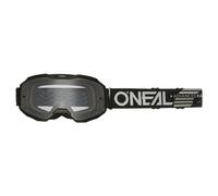 O'NEAL | Gafas para ciclismo y motocross | MX | Lente resistente a los arañazos con tratamiento antivaho, 100% protección UV | Máscara B-10 Solid V.24 | Unisex | Espejo negro plateado | Talla única
