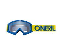 O'NEAL | Gafas para ciclismo y motocross | MX | Lente resistente a los arañazos con tratamiento antivaho, 100% protección UV | Máscara B-10 Solid V.24 | Unisex | Espejo negro plateado | Talla única