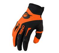 O'NEAL | Guante de Ciclismo Guante de Motocross | MX MTB DH FR Downhill Freeride | Materiales duraderos y Flexibles, Palma ventilada | Element Glove | Hombres | Negro Naranja Neón | Talla M