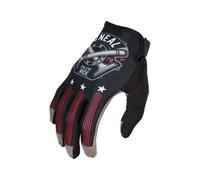 O'NEAL | Guantes de Bici y Motocross | MX MTB DH FR | Materiales duraderos y Flexibles, Parte Superior de la Mano ventilada | Guante Mayhem Piston V.23 | Adulto | Negro Blanco Rojo | Talla S