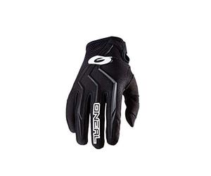 O'NEAL | Guantes de Bici y Motocross | MX MTB Mountain Bike Enduro Motorcycle | Ajuste Seguro, Acolchado ergonómico, Tiras de TPR | Guante Element | Adulto | Negro | Talla M