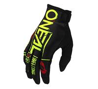 Oneal Mayhem Nanofront Attack Guantes de motocross, negro-amarillo, tamaño L para Hombres