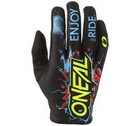 O'Neal | Guantes de Ciclismo y Motocross | Niños | MX MTB DH FR Downhill Freeride | Materiales duraderos y Flexibles, Palma ventilada | Guante Juvenil Matrix Villain | Negro | Talla XL