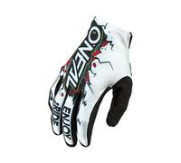O'NEAL | Guantes de Ciclismo y Motocross | Niños | MX MTB DH FR Downhill Freeride | Materiales duraderos y Flexibles, Palma ventilada | Guante Matrix Youth Villain | Blanco Multi | Talla XS