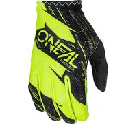 O'NEAL | Guantes de Ciclismo y Motocross | Niños | MX MTB FR Downhill Freeride | Materiales duraderos y Flexibles, Palma ventilada | Guante Matrix Youth Burnout | Negro Amarillo Neón | Talla L