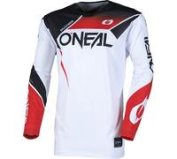 Oneal Hardwear Air Slam Maillot de motocross, blanco/negro/rojo, Talla XL