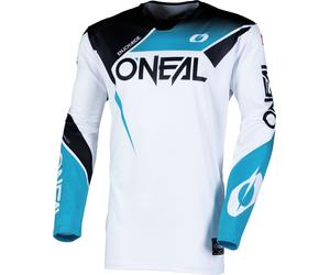 Oneal Hardwear Air Slam Maillot de motocross, negro-blanco-azul, tamaño 2XL para Hombres