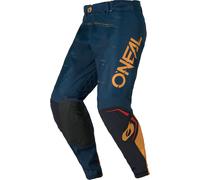 Oneal HARDWEAR SWIPE Pantalones de motocross, Azul/Naranja, Talla 38