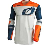 Oneal Haze Maillot de motocross, Azul/Naranja, Talla M