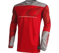 Oneal Haze Maillot de motocross, rojo/gris, Talla S