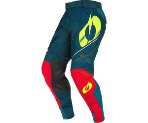 Oneal Haze Pantalones de Motocross, Azul/Rojo, Talla 36