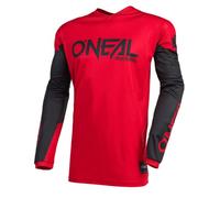 O'Neal | Jersey de Motocicleta | Enduro Motocross | Protección Acolchada para los Codos, Ajuste para una máxima Libertad de Movimiento | Jersey Element Threat | Adultos | Rojo Negro | Talla XXL