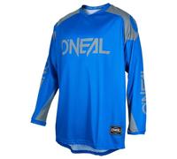 O'NEAL | Jersey de Motocicleta | Enduro Motocross | Tejido Transpirable, máxima Libertad de Movimiento, Espalda extendida | Jersey Matrix Ridewear | Adultos | Azul Gris | Talla M