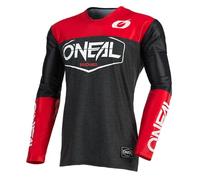 O'NEAL | Jersey de motocicleta | Moto Enduro | Material de secado rápido y de rendimiento ligero, con gran libertad de movimiento, corte slim fit | Jersey Mayhem Hexx | Adultos | Negro Rojo | Talla XL
