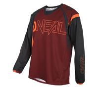 O'NEAL | Maillot de Bicicleta de montaña | MTB Downhill Freeride | Material Transpirable, máxima Libertad de Movimiento | Element FR Jersey Hybrid | Adultos | Naranja Roja | Talla S
