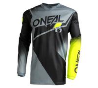 Oneal Element Racewear V.22 Maillot de Motocross, negro-gris-amarillo, tamaño M para Hombres