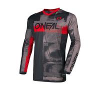 Oneal ELEMENT ROLLER Maillot de motocross, gris-rojo, tamaño S para Hombres