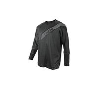 O'NEAL | Maillot MTB de Manga Larga | MX MTB Motocross Enduro | Secado rápido, Transpirable, Costuras Planas, Inserciones de Malla | Maillot Tobanga | Adulto | Negro Gris | Talla XL