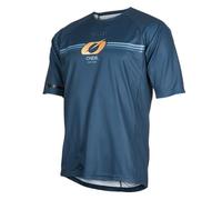 O'NEAL Maillot MTB DH Descenso FR Freeride | Tejido Transpirable, Costuras Planas para Mayor Comodidad | Pin it Jersey V.24 | Adulto | Azul mar | Talla S