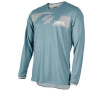O'NEAL | Maillot MTB DH Downhill FR Freeride | Tejido Transpirable, máxima Libertad de Movimiento | Maillot Element FR Hybrid V.24 | Adulto | Azul Hielo | Talla L